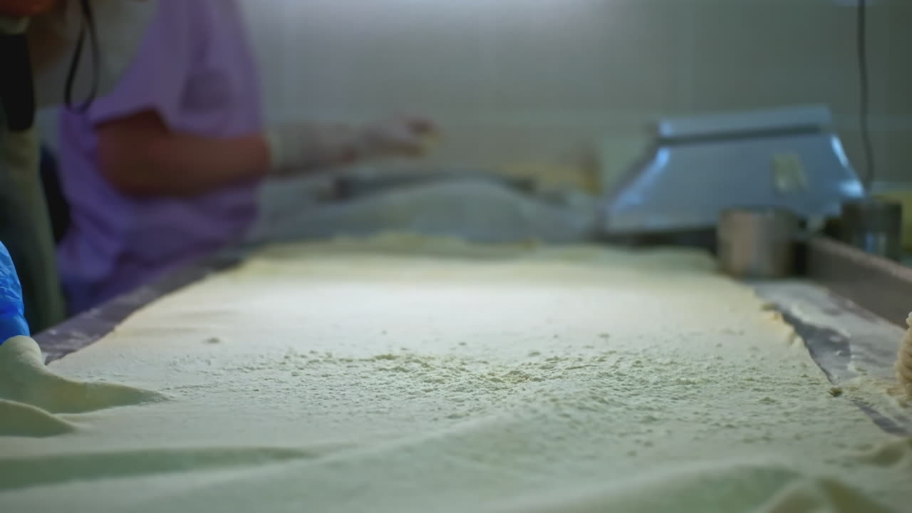 Dough preparation in a commercial kitchen