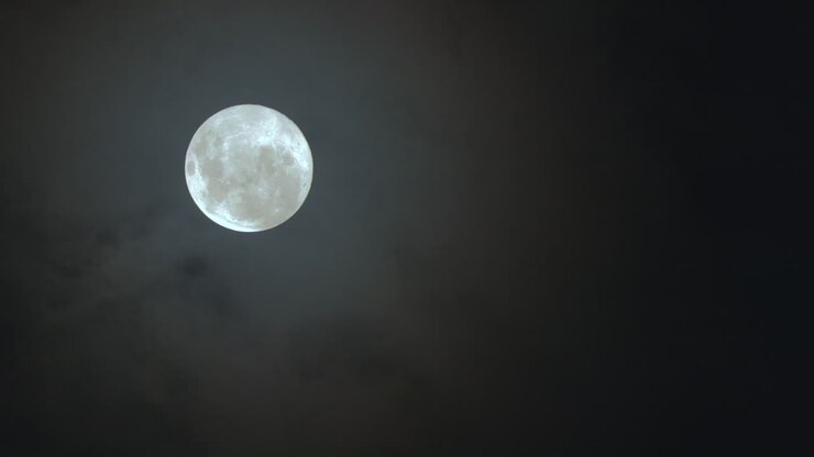 Noite linda com lua cheia