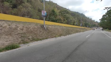 First-person-tour-of-Boyacá-Avenue--in-Caracas,-Venezuela