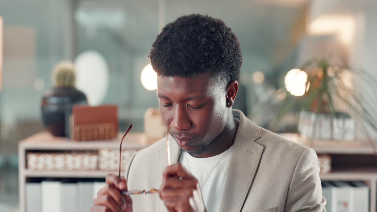 Portrait of a man in an office