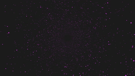 fly neon small glitters in dark galaxy