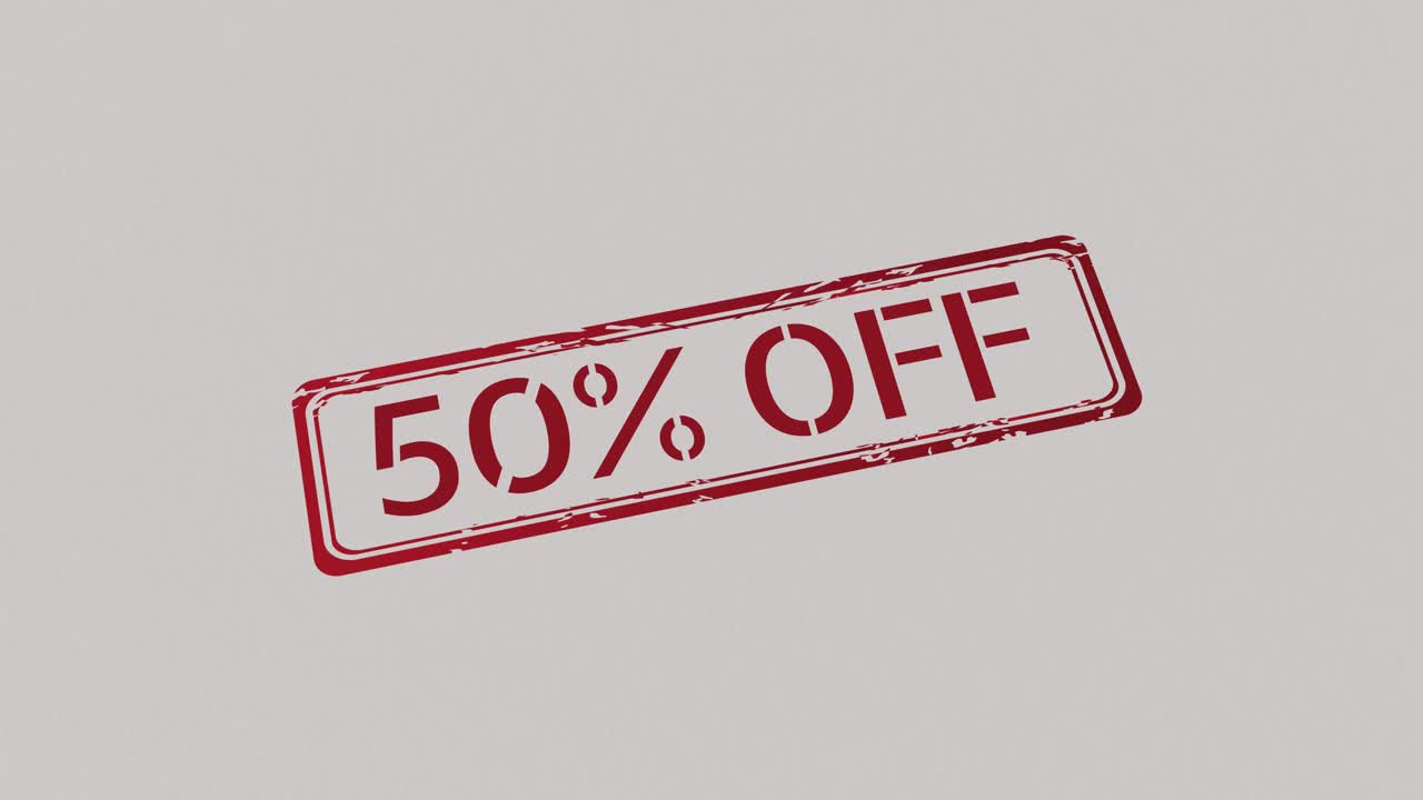 50% de descuento en el sello