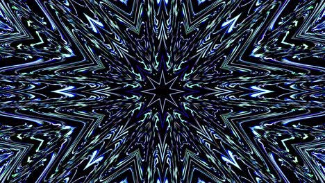 Beautiful abstract kaleidoscope that shines, a radiant light that regulates the subtle movements