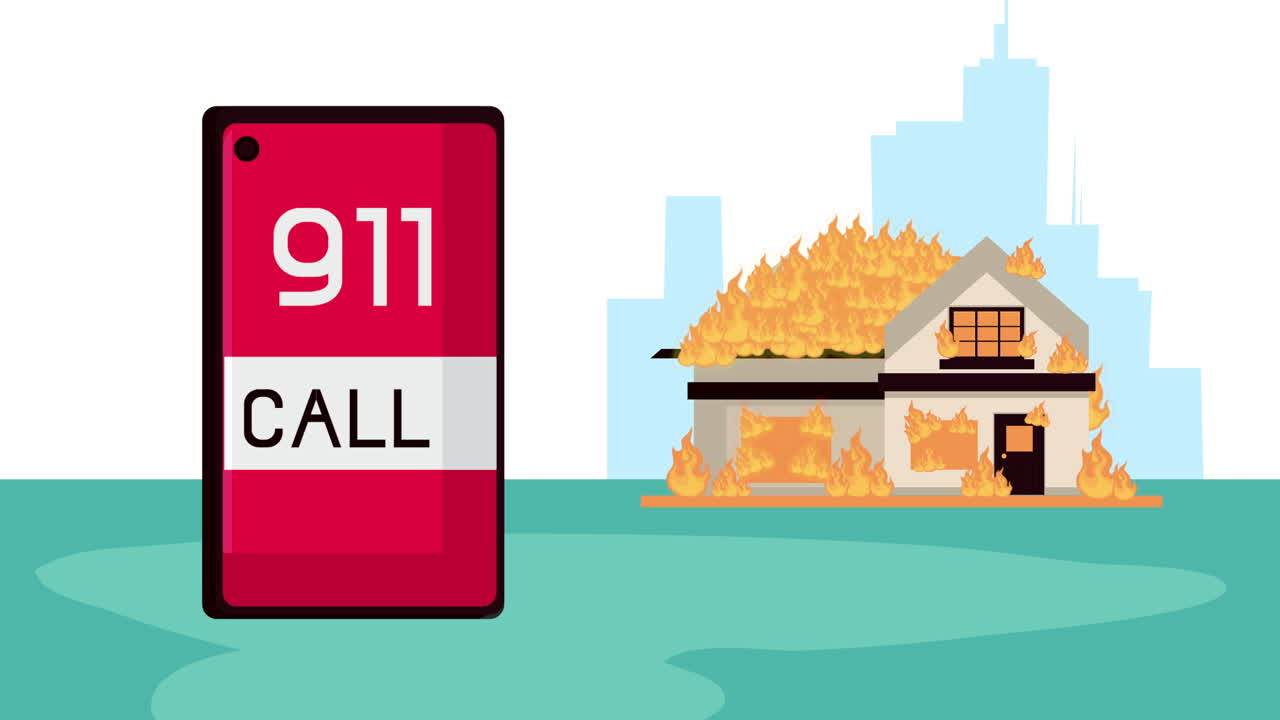 스마트폰 애니메이션으로 도시 응급 서비스