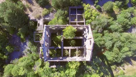 lavadero de carbón antiguo en vista aérea de palencia
