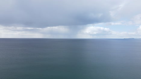 open calm atlantic ocean view, an aerial footage