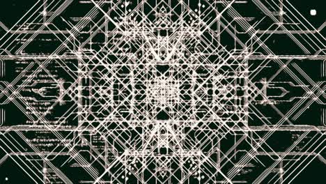 abstract geometric pattern with lines and grids