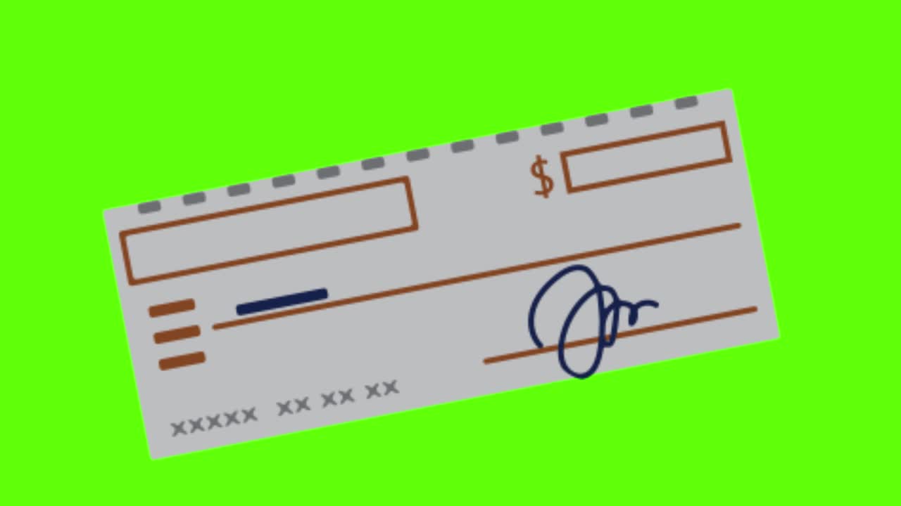 icono de comprobación bancario finanzas y banca en el fondo verde brillante