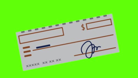 icono de comprobación bancario finanzas y banca en el fondo verde brillante