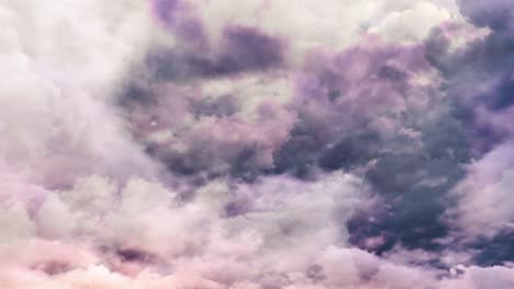 timelapse white clouds moving in the blue sky