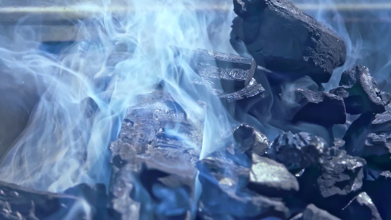 바베큐 숯 클로즈업 바베큐 숯 클로즈업