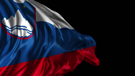 waving flag of slovenia