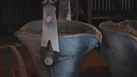 metal casting ladle in industrial setting