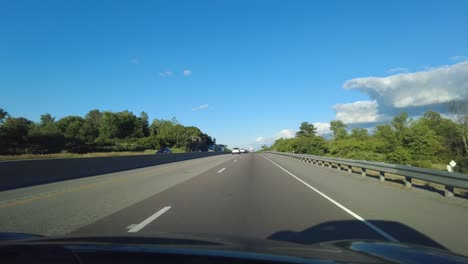 Car-POV-highway-road-trip-windshield--shot