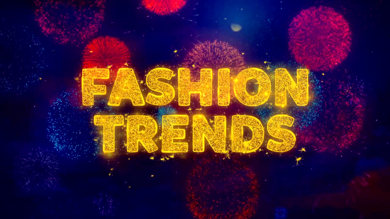 ファッション・トレンド 色とりどりの花火の爆発粒子