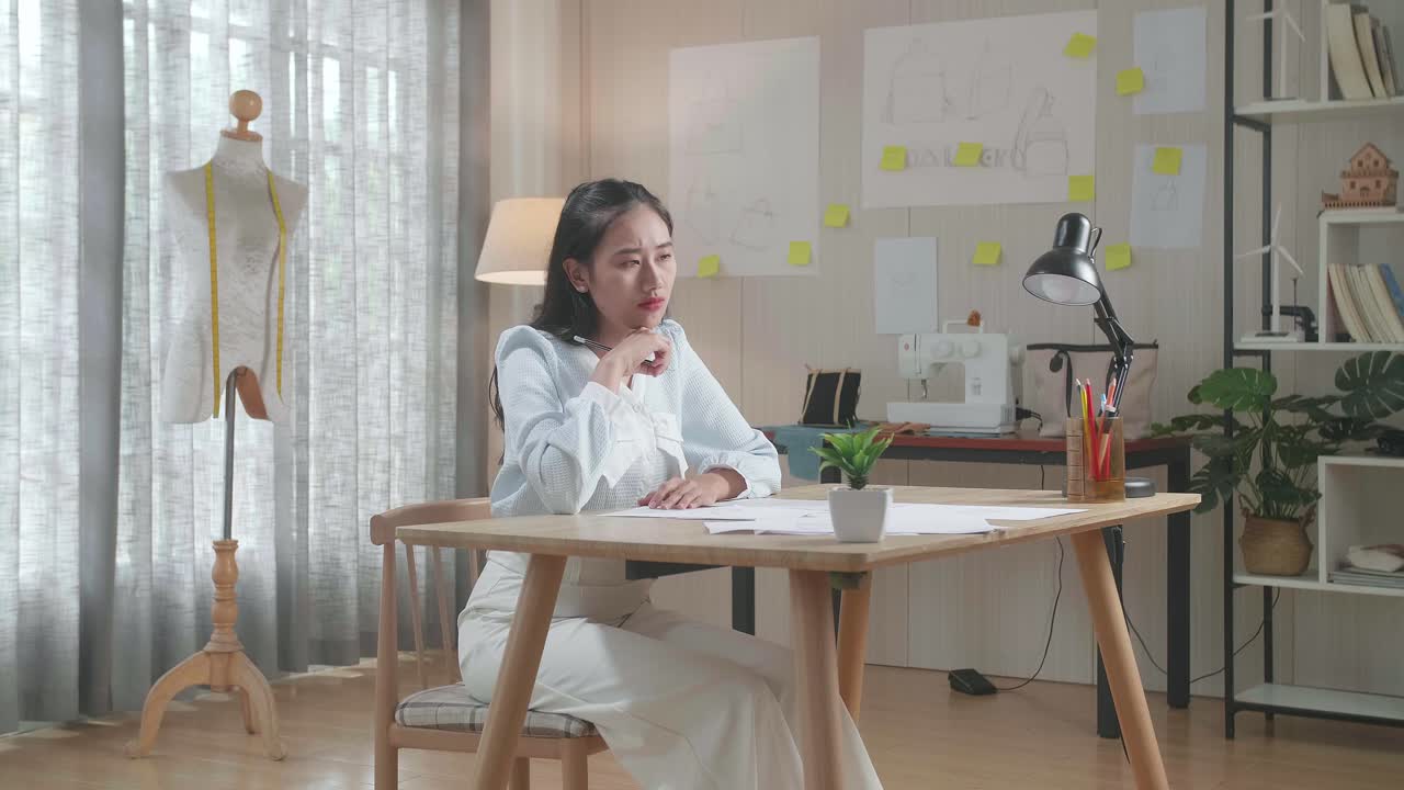 일 하는 패션 디자이너