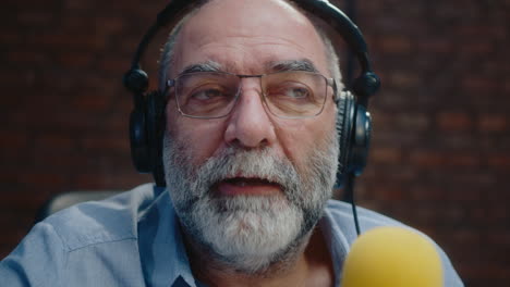 older man podcast host