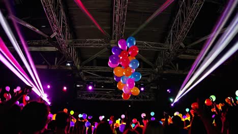 energetic concert crowd