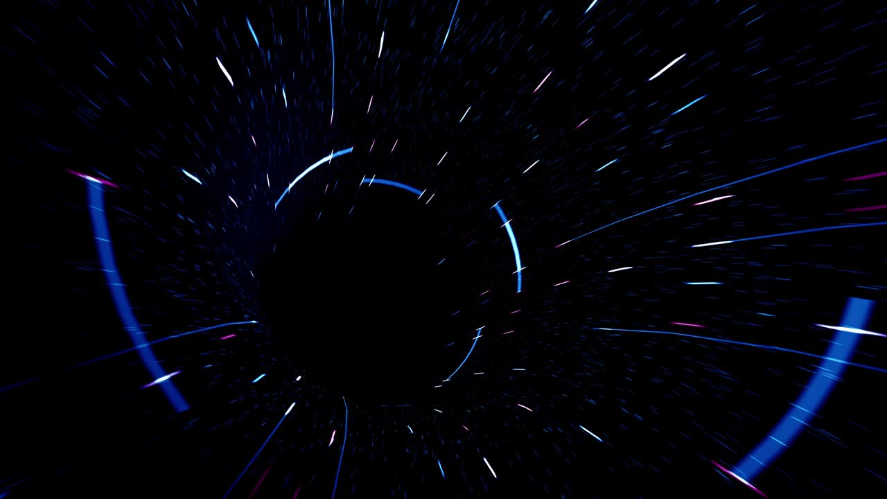 la tecnología abstracta futurista del túnel animación 3d sin costuras