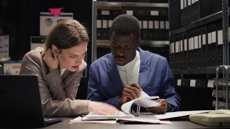 Business partners at the office