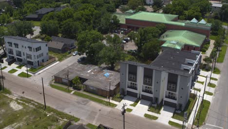 Aerial-of-the-First-Black-hospital-in-Third-Ward-Houston