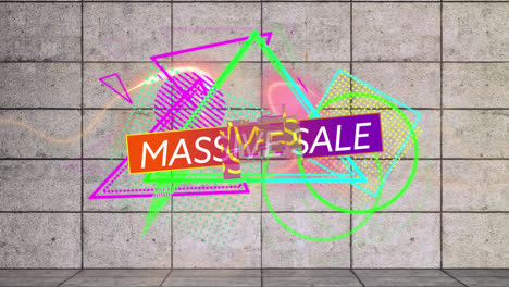 Animation-of-massive-sale-text-over-abstract-background