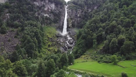 foroglio waterfall in switzerland