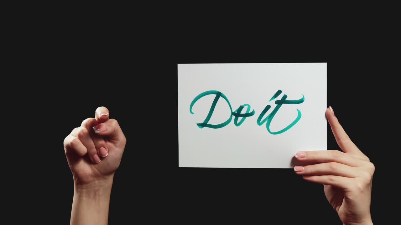 hacerlo vida motivación señalando eslogan aspiracional