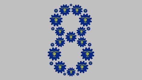 el número ocho de oregón