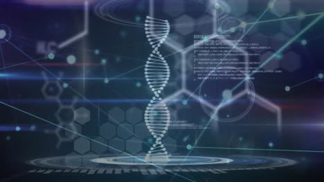 spinning dna strand
