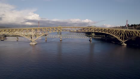 ironworkers memorial bridge and second narrows rail, vancouver in british columbia, canada