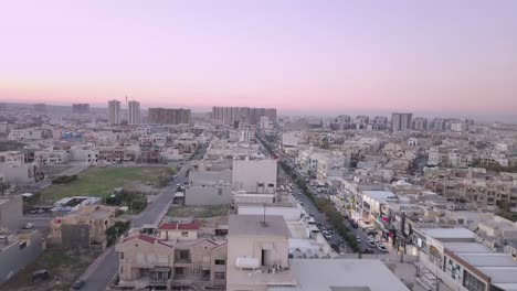 An-aerial-shot-of-the-city-of-Bakhtiari-in-Erbil-4K-drone-shot