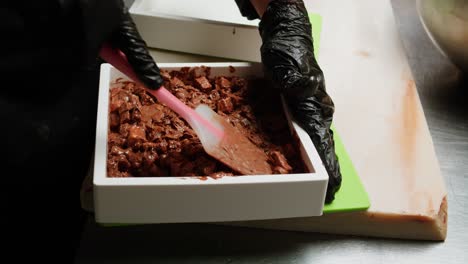 making chocolate treats