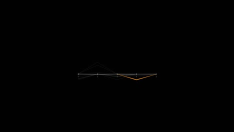 gráfico de líneas abstractas