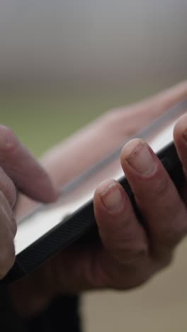 hand holding a smartphone
