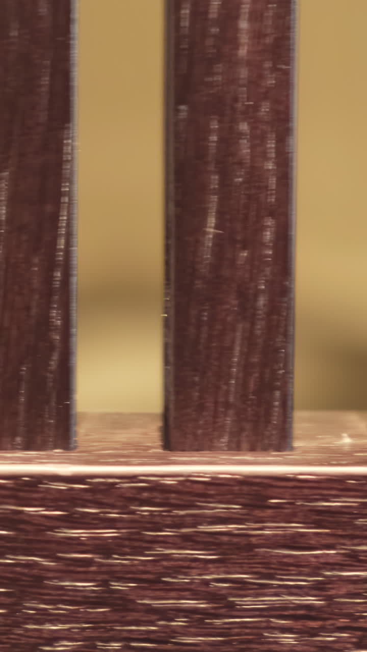 Close-up of Dark Wooden Furniture