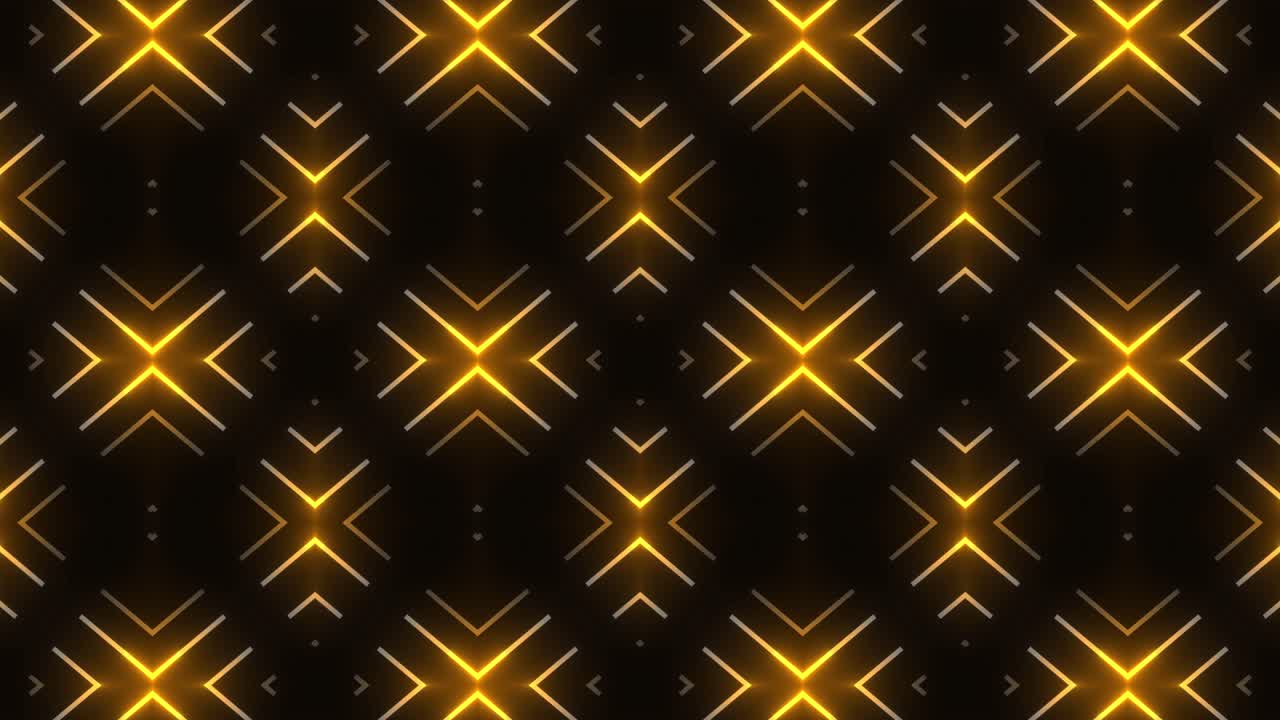 Golden Geometric Pattern