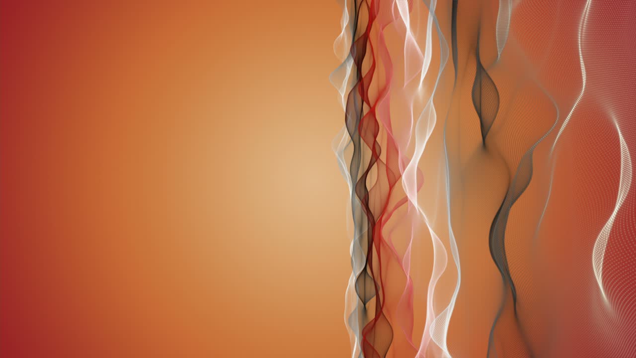 animación fantástica con objeto de onda de partículas en cámara lenta y espacio para texto, 4096x2304 bucle 4k