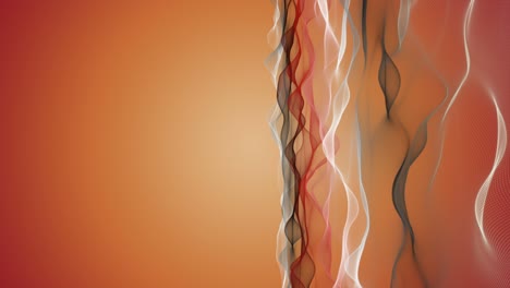 fantastic animation with particle wave object in slow motion and space for text, 4096x2304 loop 4k