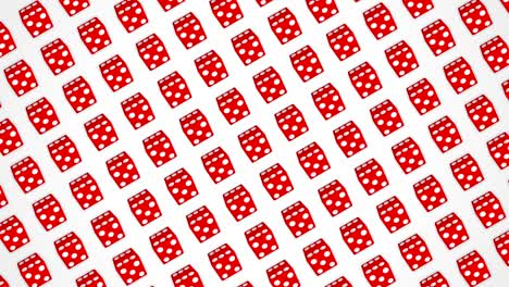 cubos de dados rojos juego de casino fondo blanco