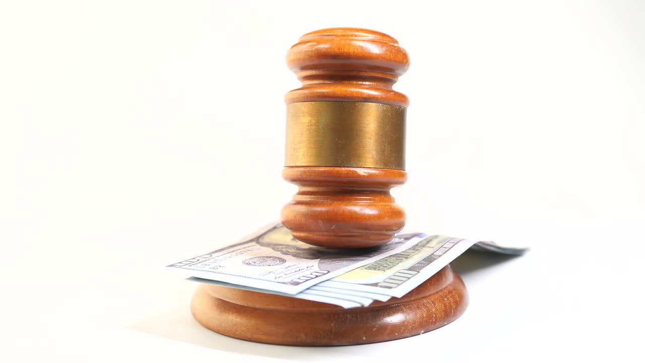 미국 달러 지폐에 대한 판사의 망치