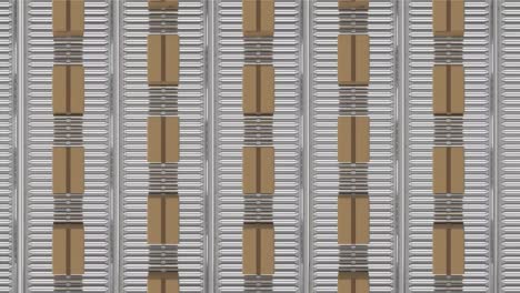 Parcels on conveyor belts