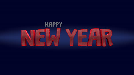 Cartoon-Happy-New-Year-text-on-a-vibrant-blue-gradient