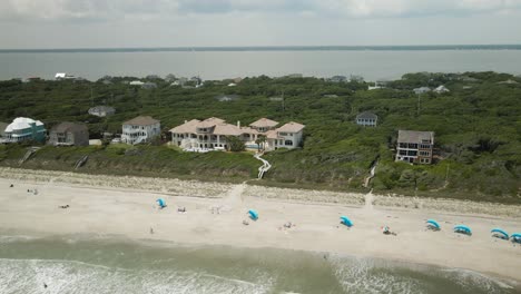 expensive beach front properties along emerald isle beach