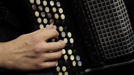 person playing an accordion