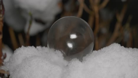 motion controlled time lapse sequence of freezing bubbles