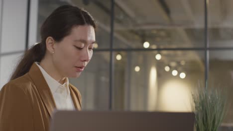 businesswoman interviewing off camera candidate for job in office 1