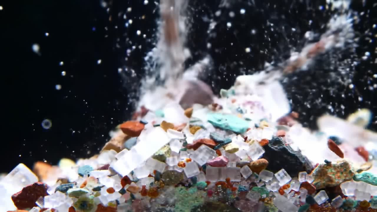 Exploding Mixture of Minerals Creates Stunning Visual Effects in Slow Motion
