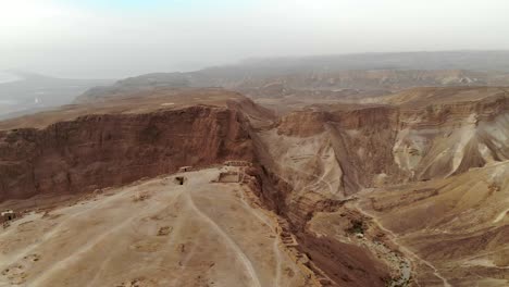 masada fortress area southern district of israel dead sea area southern district of israel. ancient jewish fortress of the roman empire on top of a rock in the judean desert