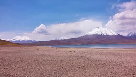 picturesque landscape with snowcapped mountains